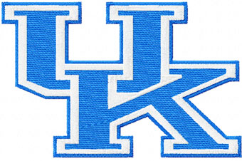 Kentucky Wildcats football team logo machine embroidery design